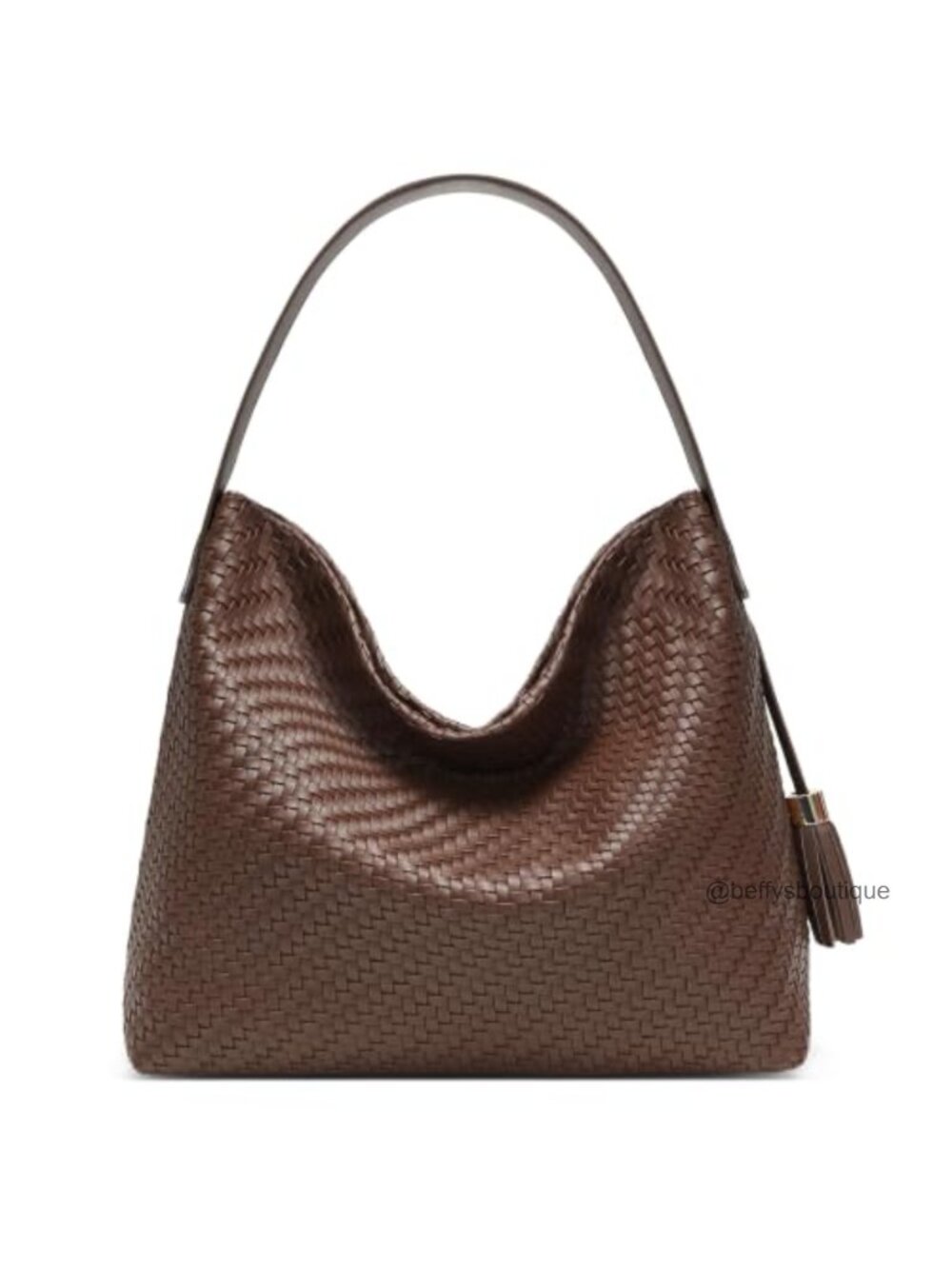Large Woven Leather Tote Bag Hobo Shoulder Handbag for Women
